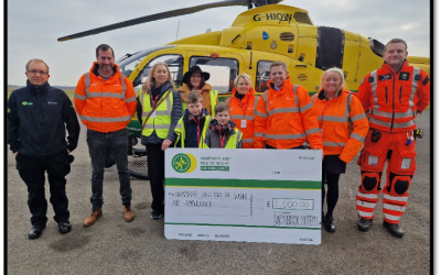 Barnbrook lifts off with air ambulance